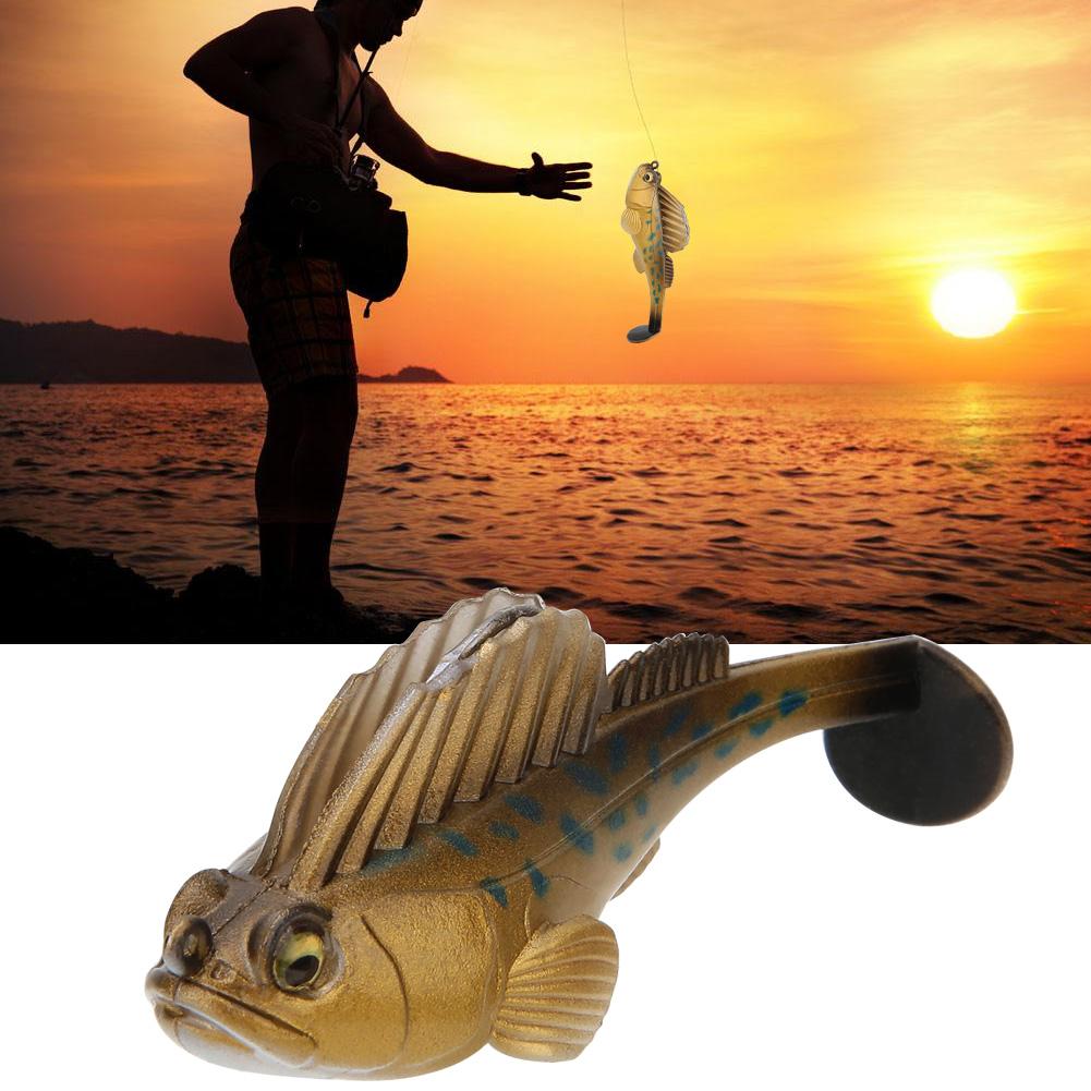 Silica Gel Artificial Bionic Fish Lure Bait Fishing Tackle with Flash Sequins 7CM 14g(SOO622)