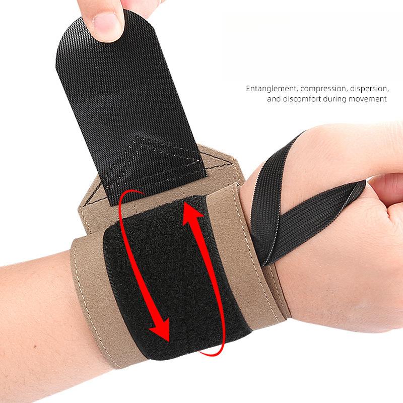 Sports Power Bracer Strap Weightlifting Deadlift Grip Push-up Pressure Wrap Wrist Power Wrist Strap