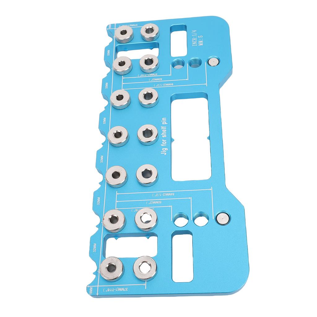 Shelf Pin Drilling Jig 64 128 192mm Handle Hole Spacing Aluminum Alloy Adjustable Cabinet Handle Install Template for