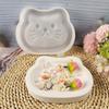 Silicone Mold 15.9x13.3x2.2cm Easy To Demold Cats Shaped Creative for Decorative Tray Pet Theme Decoration Mould