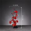 Japanese style plastic simulation flower Blossom Peach Blossom Ornament Sushi sashimi ornament Decorative artificial flowers-A