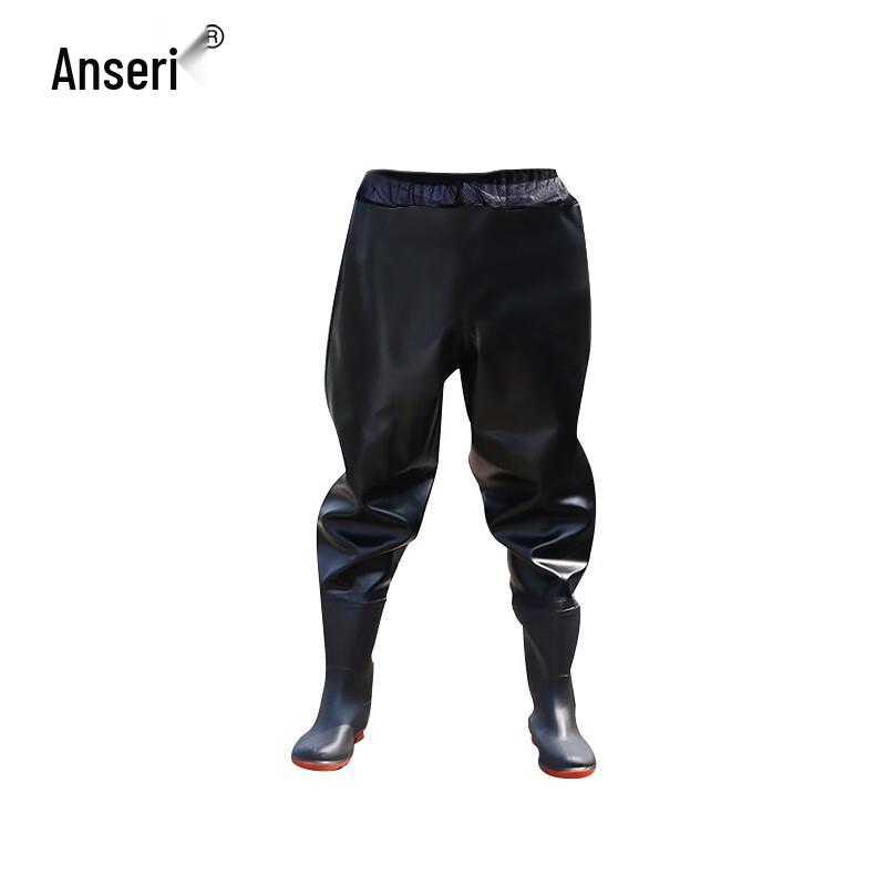 Ancai Rui Thickened Waist Waders with Boots 43