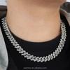 Hip Hop Rapper Sterling Silver Link Chain Custom Moissanite Cuban Bling Diamonds Mens Cuban Link Chain