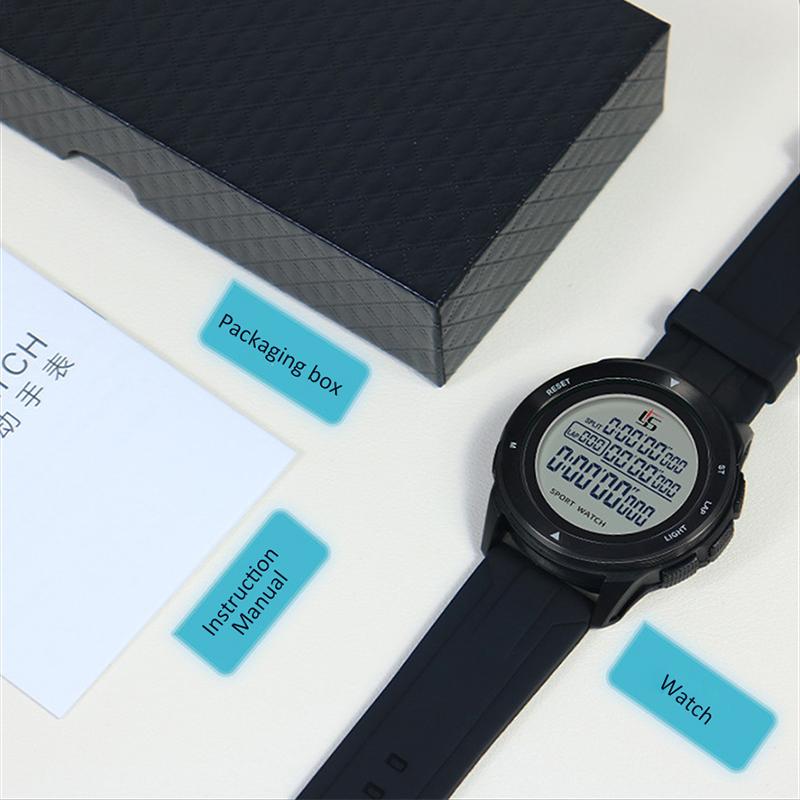 

Хронометр 100 групп Память Секундомер Точность 0,001 с Профессиональные Цифровые Спортивные Часы с ЖК-дисплеем Водонепроницаемый Светящийся Секундомер Таймер чёрный