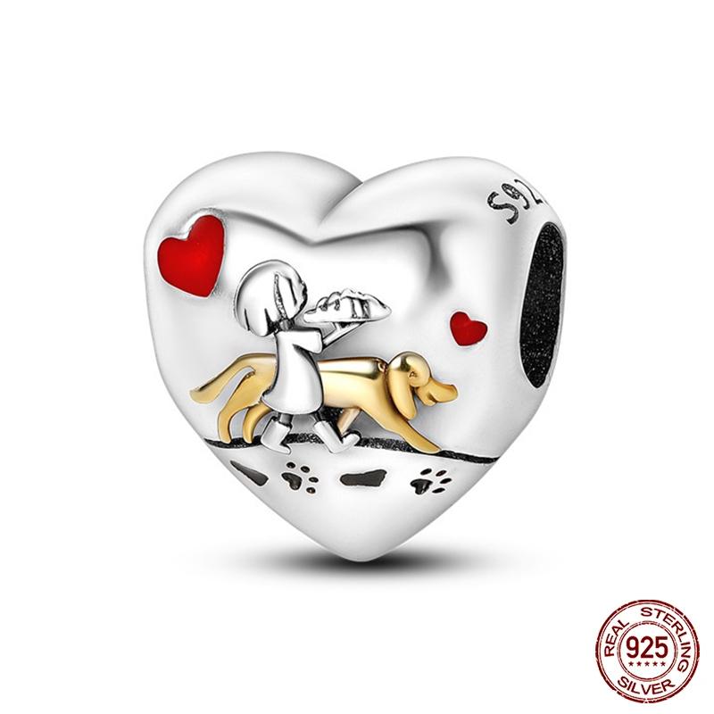 Copper Heart Shaped Warm Family Charm Bead Charms Bead Charms Ideal For 3mm Authentic Bracelets Diy Making Jewellery Mothers Day Gifts