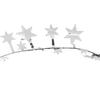7,5m Mała gwiazda Garland Choinka Dekoracje weselne Akcesoria odzieżowe (Srebro)