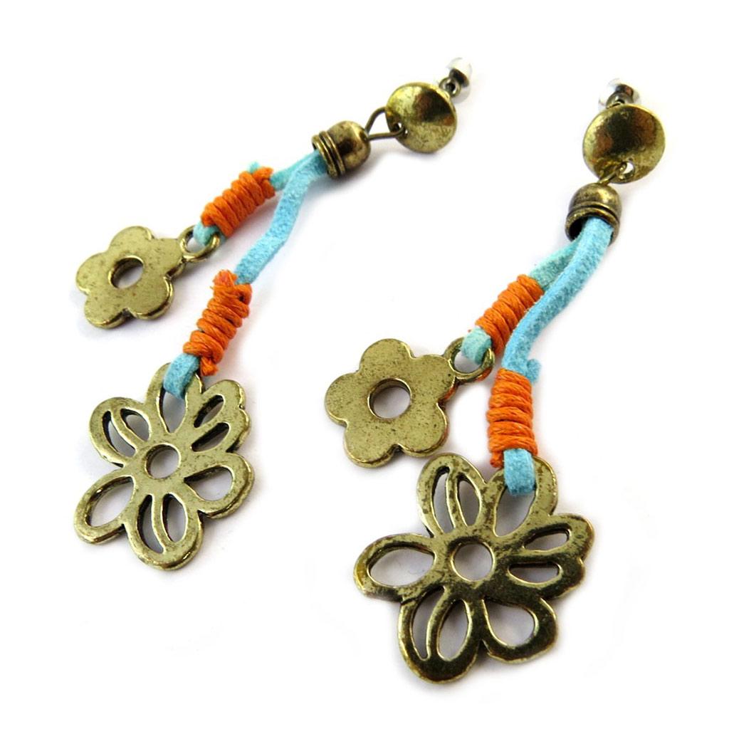 

Lily s Treasures [N7199] - Разноцветные золотые дизайнерские серьги Altai