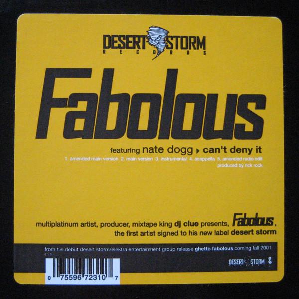 

12inch Record FABOLOUS - Can t Deny It 672310 Elektra 2001 US Rap & Hip-Hop/R&B Used