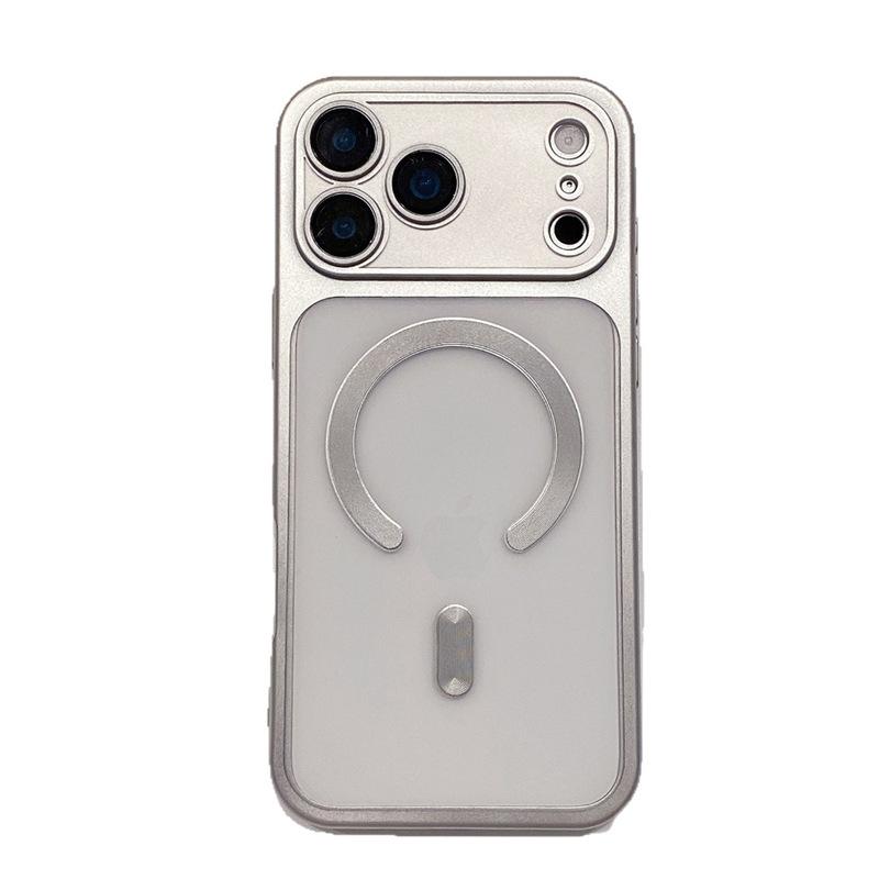 Seconds Change 17 Applicable To iPhone17Promax Mobile Phone Case Apple 16 Magnetic Suction 15 Matte Electroplating Transparent Protective Case