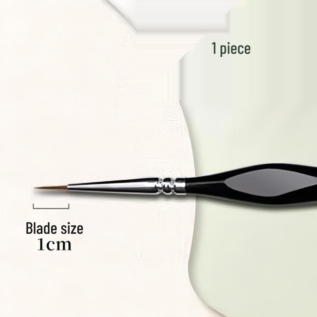 Set Pennelli Liner Triangolari Pelo di Lupo - Set da 11 Pezzi Pennelli Ultra-fini in Nylon per Acquerello e Contornatura