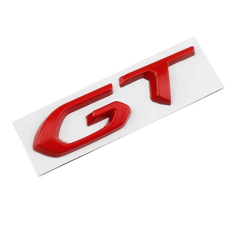 3D Metalen GT Logo Auto Achterklep Embleem Badge Decals Sticker