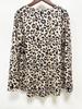 2024 European & American Leopard Print Casual Long Sleeve for Autumn/Winter