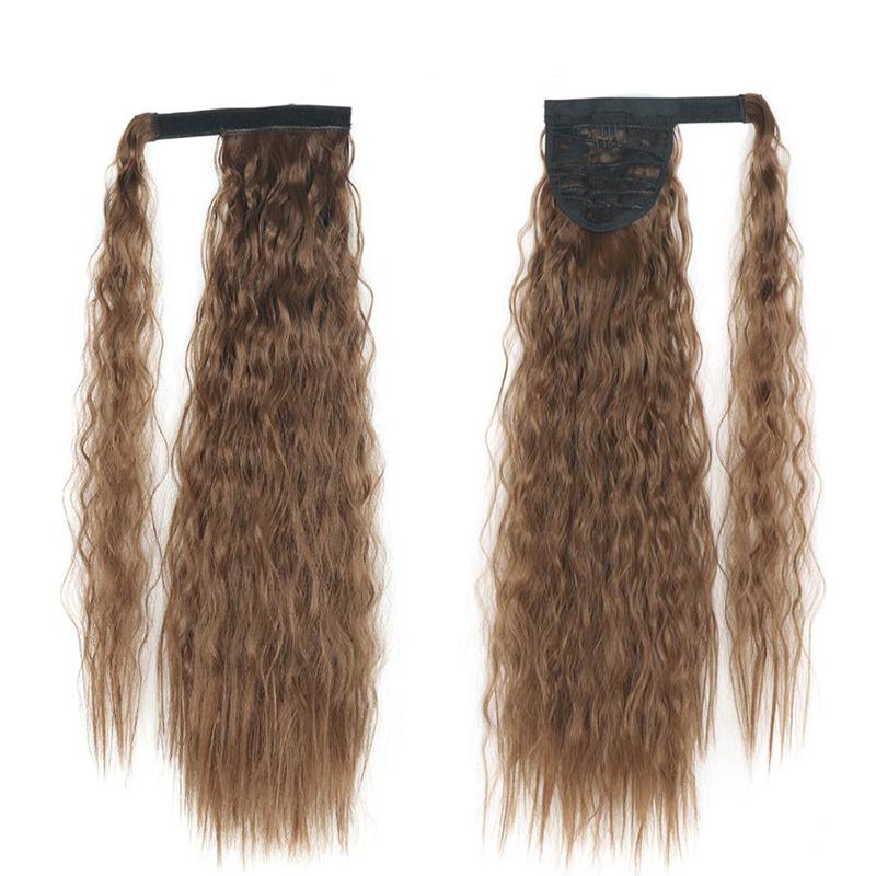 LISI HAIR Naturalnie falowane długie włosy syntetyczne przeszczepiane damskie kucyki doczepiane kucyk