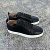 Klinknagel schoenen rode zool neus stud voetbalschoenen casual koppel trend mode veelzijdig veterschoenen board schoenen