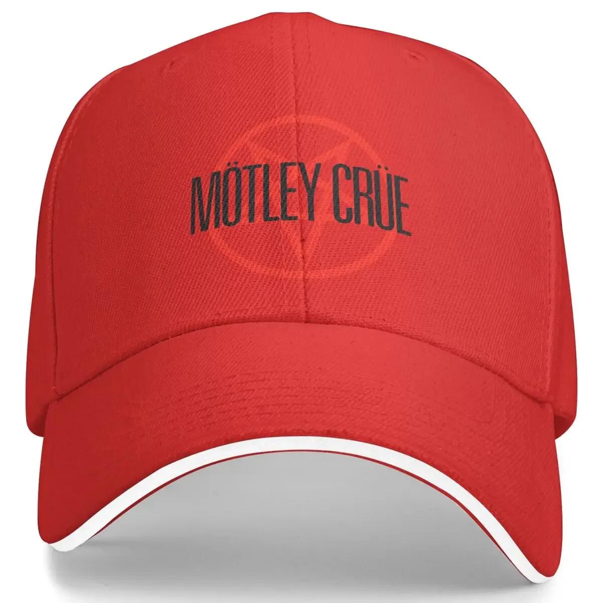Motleys Crues Металлические Рок Наряды Бейсболка Унисекс Женская Формальный Головной Убор Рок-группа Папина Кепка Модная Кепка Снэпбэк Регулируемая Посадка Large
