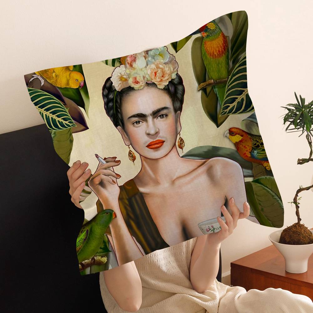Art Frida Personalized Pillow Dust Cover Bedroom Kids Party Decoration Pillowcase Birthday Children Gift