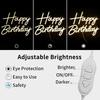 Happy Birthday Neon Sign for Backdrop, LED Happy Birthday Light Up Sign, USB Powered Dimmable Neon Light for Birthday Party Decorations Wall Decor,