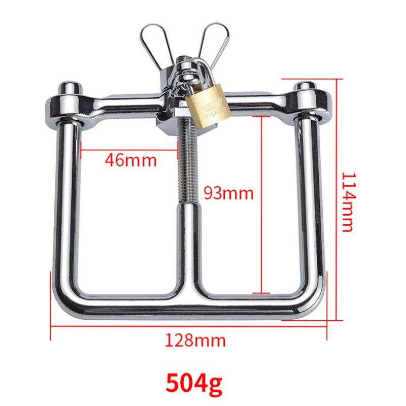 Zinklegierung verstellbare Bondage-Handschellen aus Metall für Erwachsene, alternatives Sexspielzeug, Keuschheitssklaven-Sexmöbel