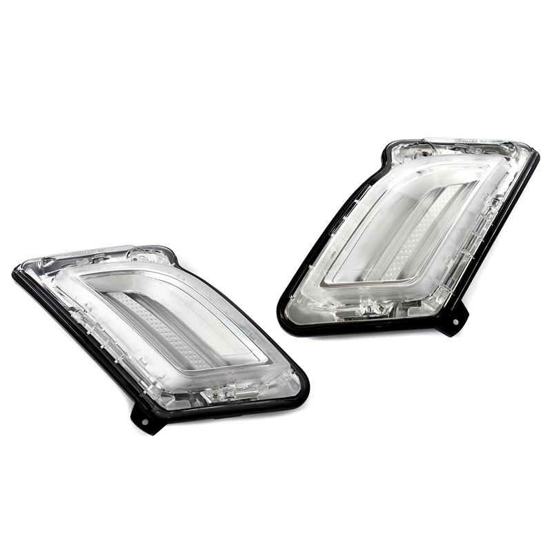 For Volvo S60 V60 2011 2012 2013 DRL Daytime Running Lights LED Cold White Parking Light Front Indicator Lamp 31278558 31278557