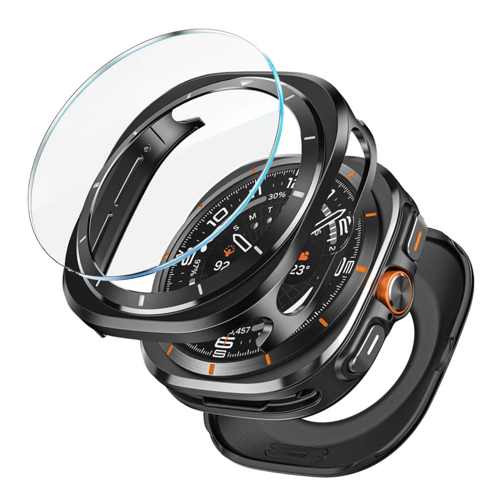 Protective Film+Aluminium Alloy Protective Case Cover Samsung Galaxy Watch Ultra 47mm Metal Case for GALAXY ULTRA Rugged Case