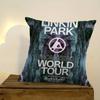 L-Linkin P-Park Heavy Metal Band Cushion Cover Car Throw Pillow Case For Sofa Car Christmas Gift 40X40Cm 45X45Cm