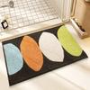 Plush Bathroom Rug Non-Slip Absorbent Floor Mat Toilet Entrance Quick Dry Cartoon Style