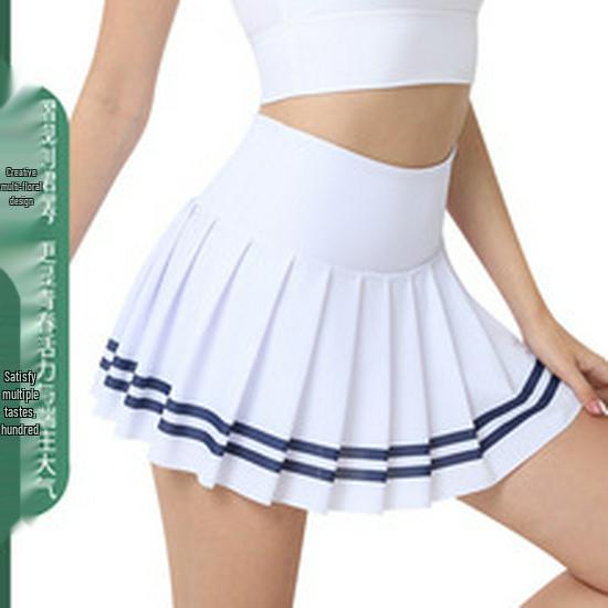 Sun Protection Pleated Sports Skirt for Running, Golf, Badminton & Tennis