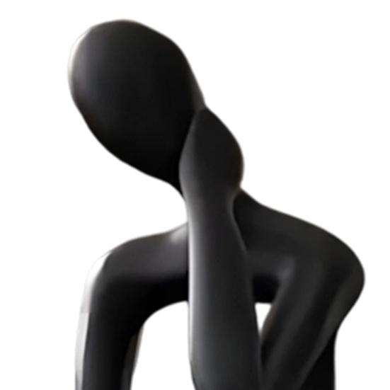 Abstrakcyjna Statua Myśliciela Drukowana 3D Figurka Czytającego Myśliciela Nowoczesna Rzeźba na Półkę