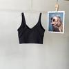 Lu Same Sports Vest Women's Summer Thin Semi-Fixed Cup Nude Feel Shaping Yoga Intimates U-Shaped Yoga Vest