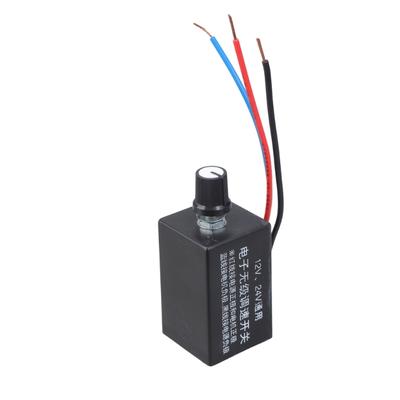 12V 24V 7A Univerzális 3 vezetékes fordulatszám-szabályozó ventilátor motorhoz, szivattyú motor fordulatszám-szabályozás
