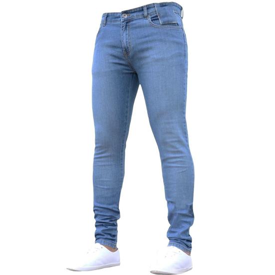 Frühling Herbst Mode Herren Skinny Jeans Denim Hosen Leggings Lange Hosen