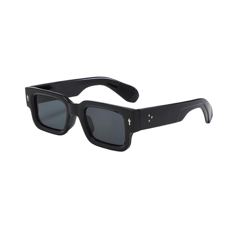 2PACK Square Mens Women Sunglasses European and American Fashion Small Frame Vintage Ins-style Sun Glasses Travelling Driving