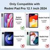 Redmi Pad Pro 12.1 Case: Backlit Bluetooth Keyboard with Pen Slot for Xiaomi PocoPad