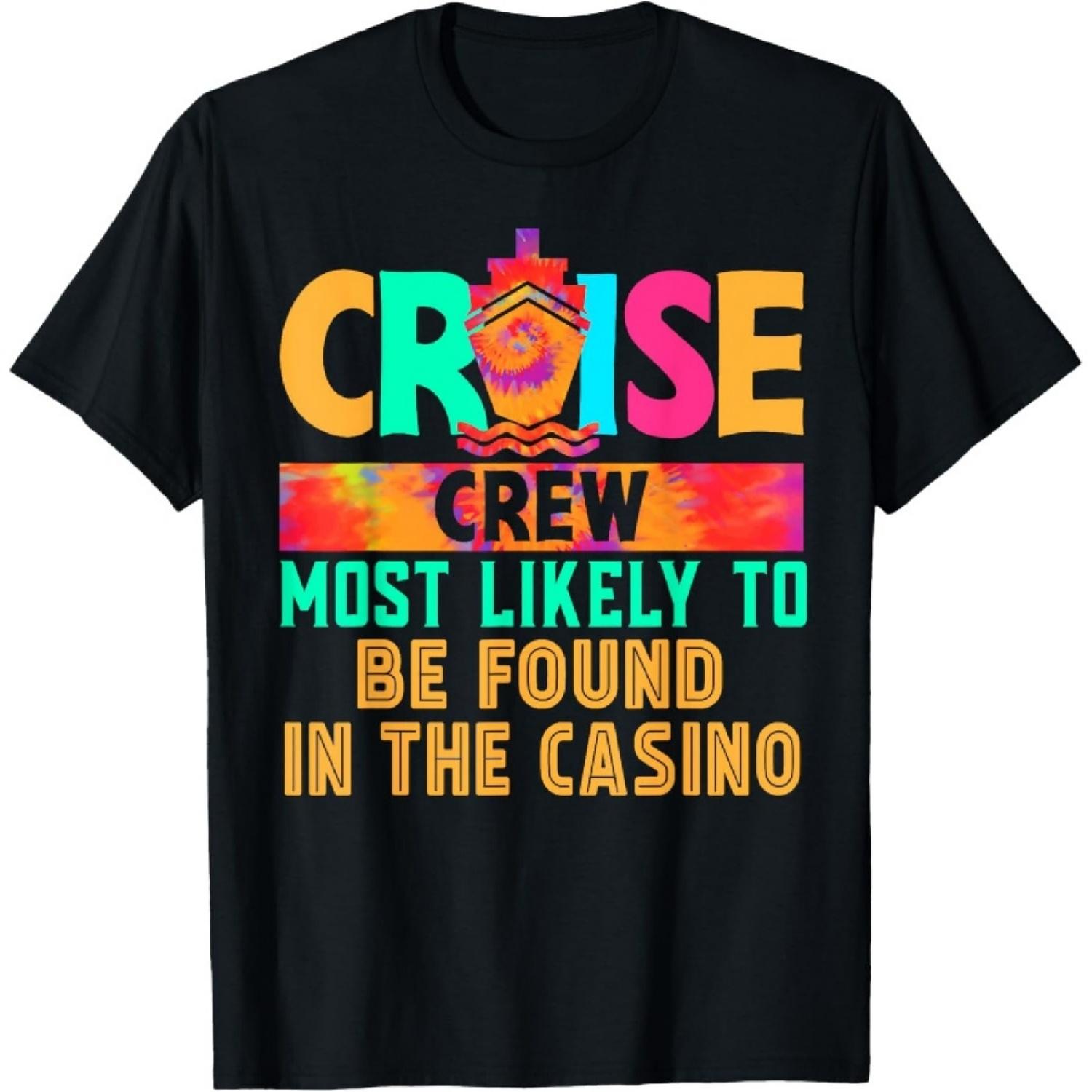 Круизная команда, которую скорее всего можно найти в казино, футболка хиппи XXXXXL чёрный