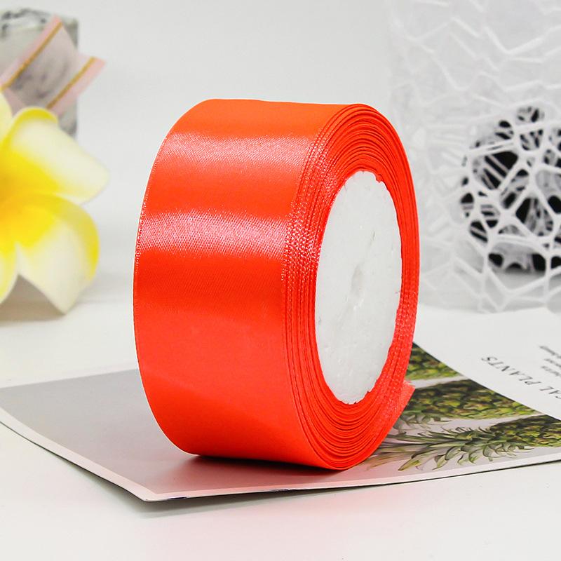 25Yards/Roll 40mm Satin Ribbons DIY Bow Handmade Gift Packing Artificial Silk Roses Crafts Supplies Sewing Accessories Material