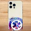 EMT EMS Ambulance Phone Case For iPhone 16,15,14,13,12,11,Mini,Pro,SE,MAX White Matte Shockproof Cover