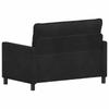 Black Sofa 126 x 81 x 87.5 cm Velvet