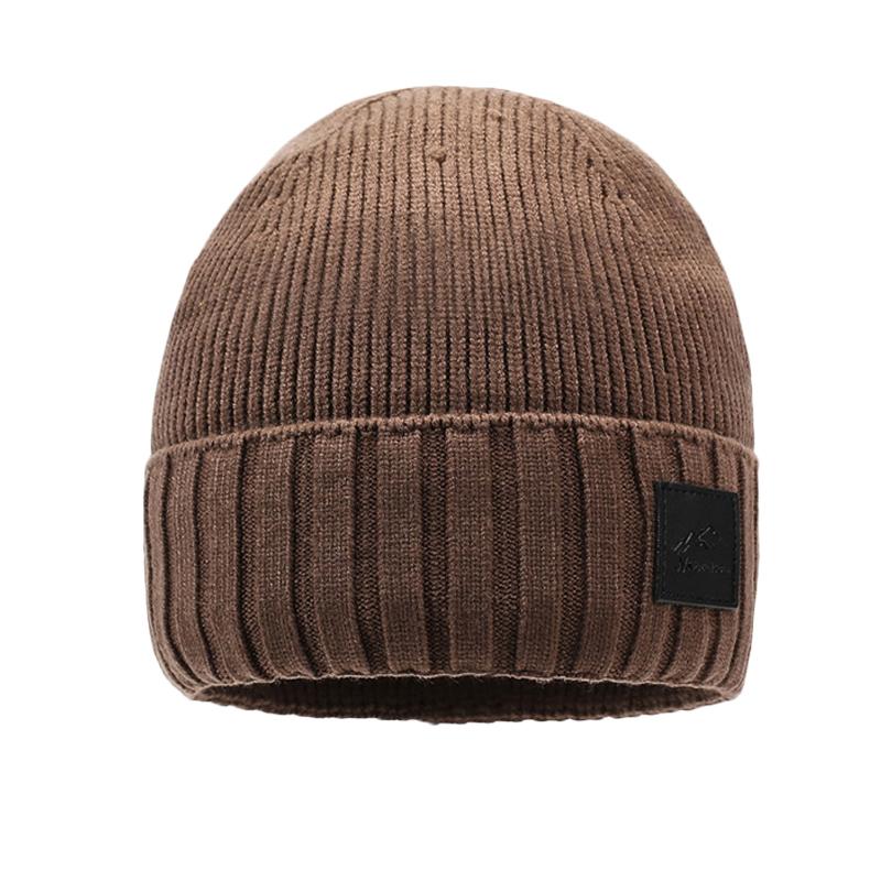 Skimütze Winter Kältefest Warme Strickmütze aus Wolle Herren Samt Ohrenschutz Winddichter Hut