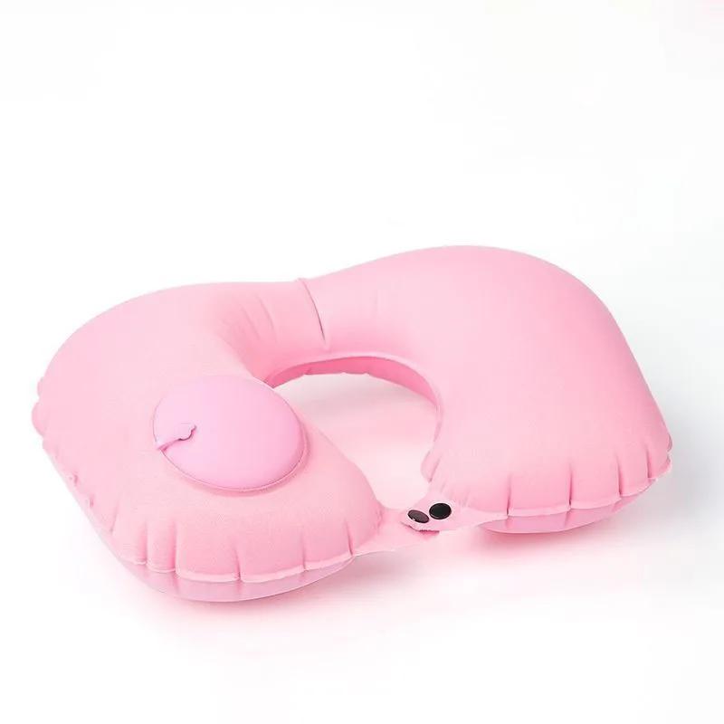 Inflatable Pillow Travel TPU Pressed U-shaped Pillow Outdoor Travel Portable Neck Protection Pillow