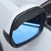 2pcs Car Rearview Mirror Rain Shield Rain Eyebrow Rain Cover Universal Carbon Fiber Rear View Side Mirror Rain Eyebrow Shield
