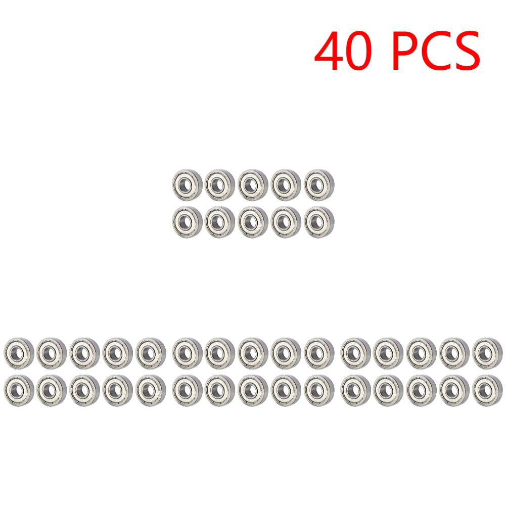 40-10pcs Miniature Ball Bearing 607zz 625ZZ Small Ball Bearing Deep Groove Mini Ball Bearing Carbon Steel for Skateboard Scooter