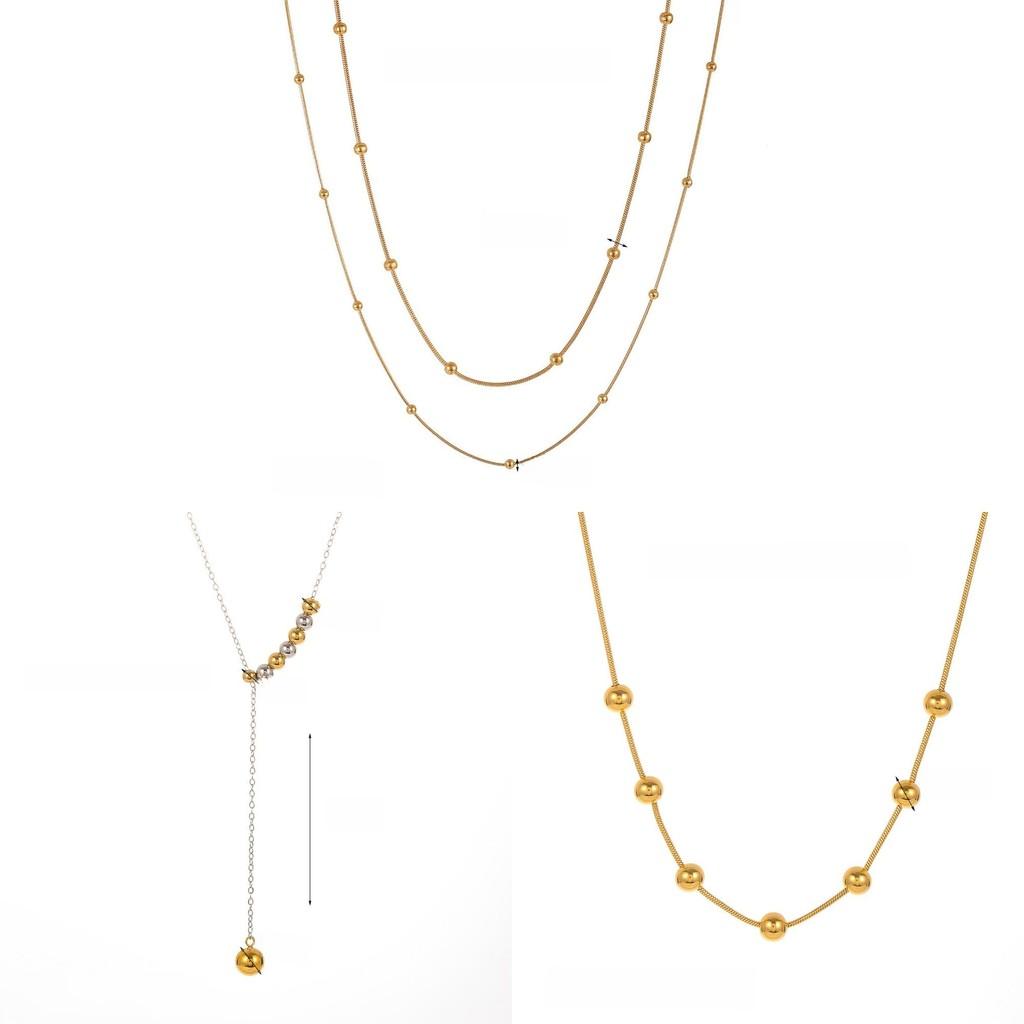 Minimalist Stainless Steel Jewelry Set With Geometric Shapes For Women And Men