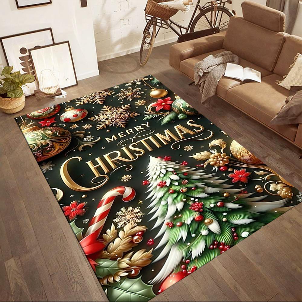 Christmas 350 Floor Mat Suitable for Foyer Dining Room Study room Entryway Antislip Carpet Decorate Offices Perfect Gift for Friends & Family