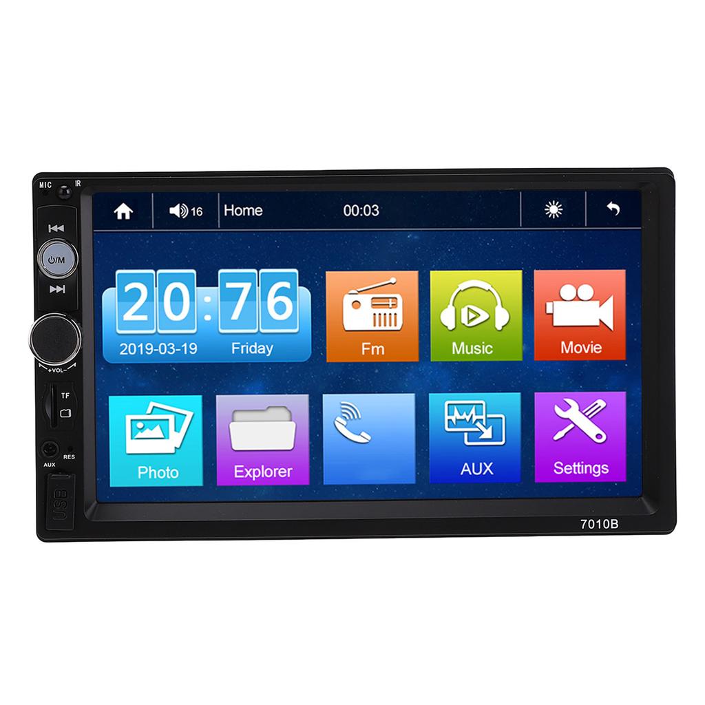 7in Dokunmatik Ekranlı Multimedya Ünitesi DC12V Carplay Kablosuz Android Auto Bluetooth AUX MP5 Çalar için Araç Multimedya Alıcısı