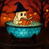 Cute Ghost Themed Bathtub Lamp Resin Halloween Ghost Night Light Ghost Bubble Bath Lamp  Shelf