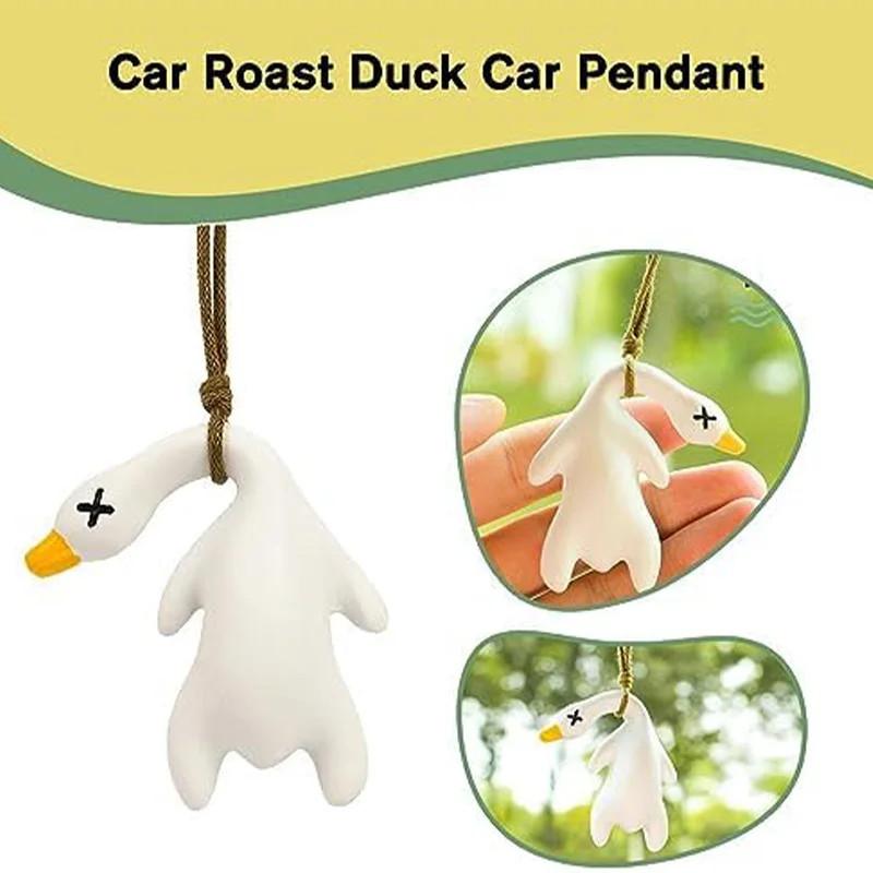Small Cute Car Color Changing Roasted Duck Funny UV Color Change Duck Creative Car Interior Ornament Friend Gift