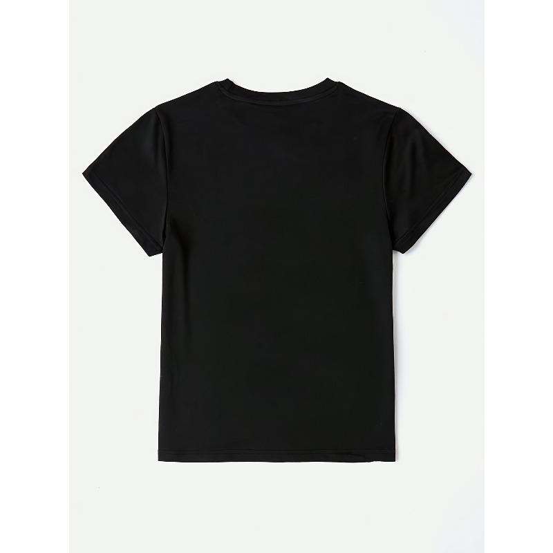 European Size Women'S "We Bare Bears" Graphic Tee - Cute Cartoon Bear Design, Short Sleeve Crew Neck, Casual & Fashionable, All-Season Comfort