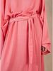 Satin V-Neck Casual Robe Dress - 2025 European & American Autumn Collection