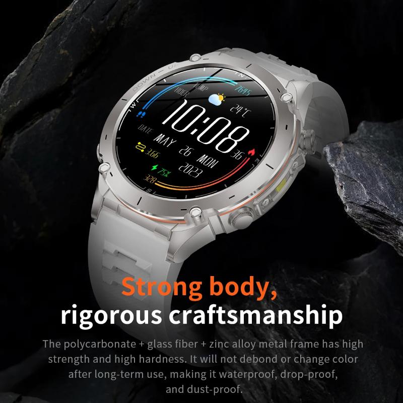 2025 NEW Original Built-in Dual-band GPS Men Smartwatch BT Call Fitness Military 10ATM IP68 Military Sport Smart Bracelet  for Xiaomi