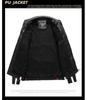 Men's Color Block PU Leather Jacket with Fleece Lining, Motorcycle Racing Style